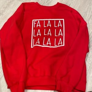 Christmas “FaLaLaLaLa” crewneck sweater